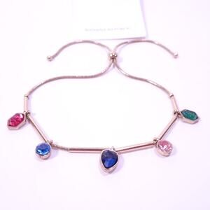 Banana Republic Women's Bright Bold Gemstone Drop Slider Bracelet NWT 48